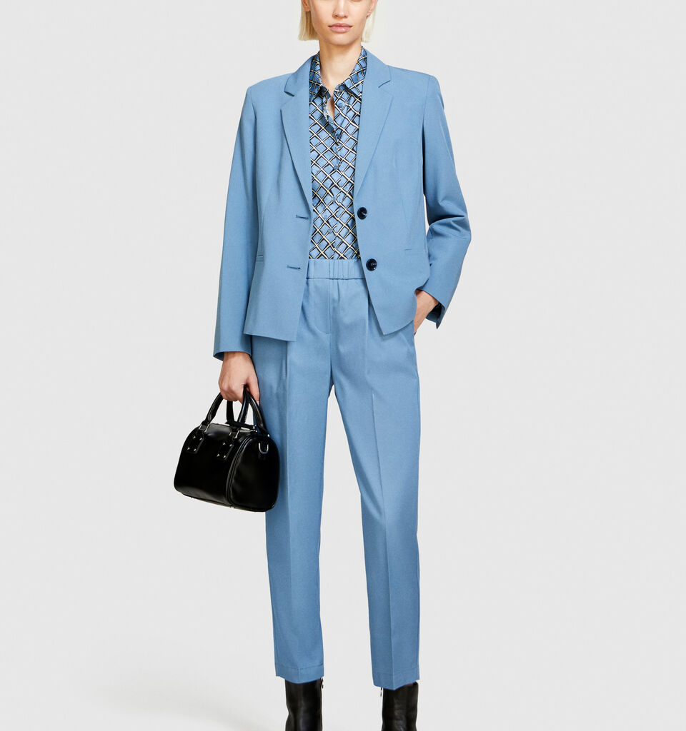 Solid color joggers - women's joggers - Light Blue | Sisley image number 1